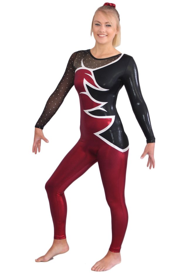 CS211S58 S01D gymnastics catsuit all in one competition leotard
