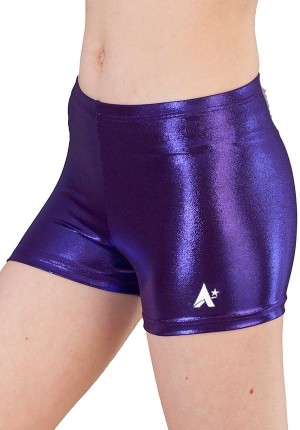P S07 Ladies Purple Shimmer shorts