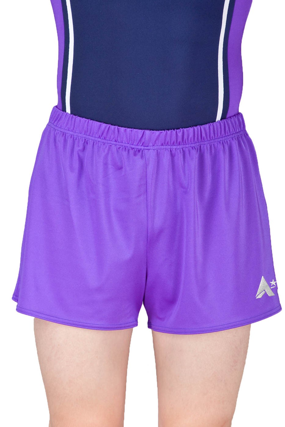 Men's Purple Lycra Shorts - A Star Leotards