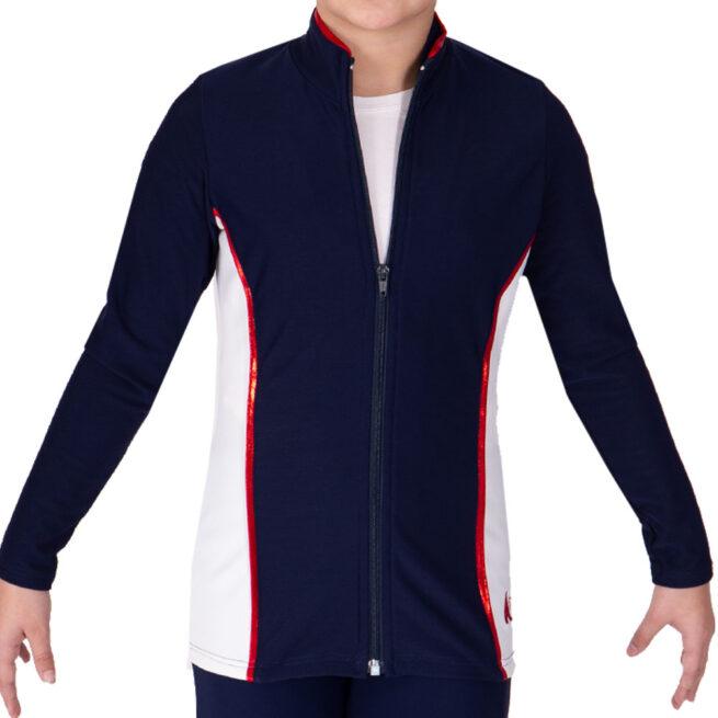 TS12 red white and blue tracksuit jacket main