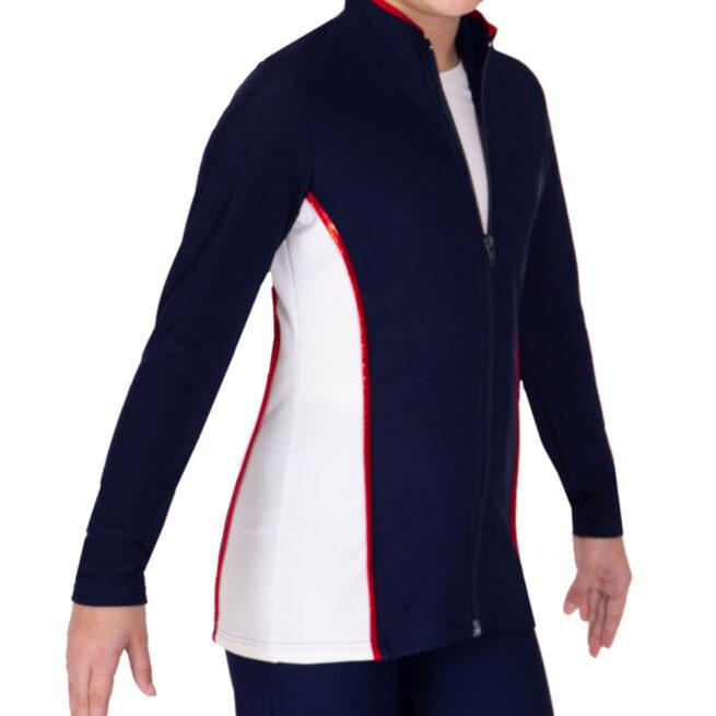 TS12 red white and blue tracksuit jacket side main