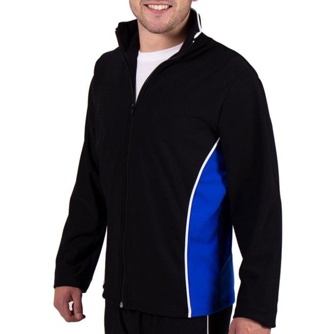 TS12B Black and Blue tracksuit jacket for gymnastics