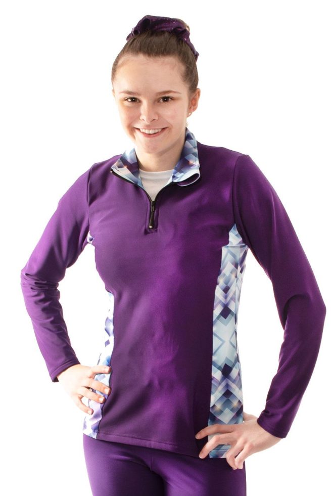 TS12H Purple jacket with pattern sides front