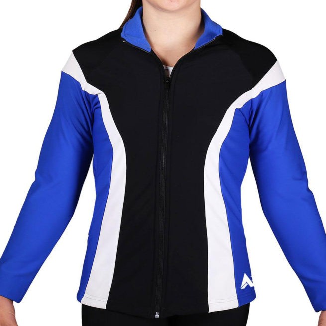 TS17 Black Royal and White ladies tracksuit jacket for sports