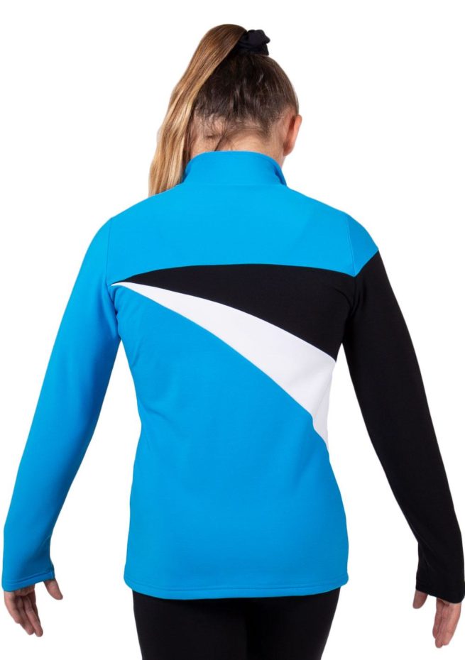 TS20 Turquoise Blue tracksuit jacket with White and Black Detail back