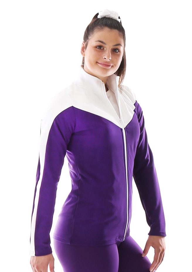 TS55 Purple and white tracksuit jacket side1 1
