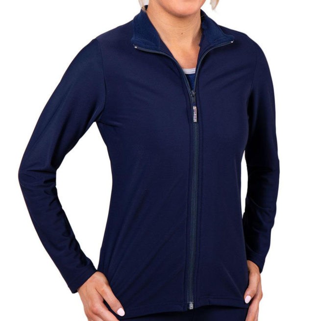 TS6 Navy fitted ladies tracksuit jacket sports jacket