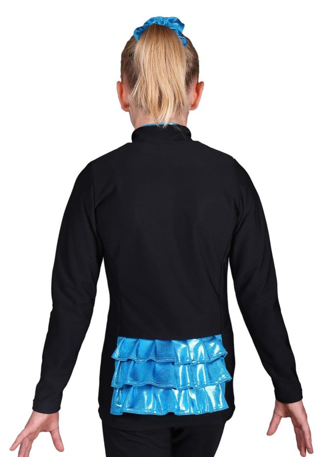 TS62 Girls tracksuit with ruffle frilly back details back 1
