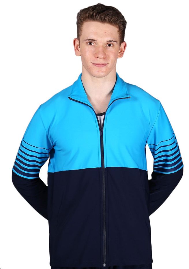 TS63B Navy and Blue mens tracksuit jacket