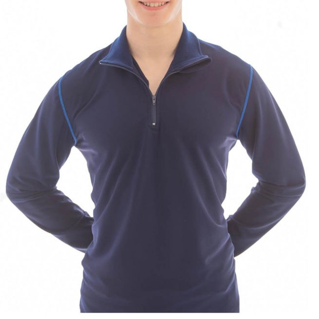 TS6BH Half zip navy mens tracksuits for sports