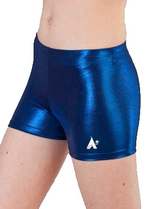 navy shimmer gymnastics trampoline shorts girls hot pants 40hq 8w