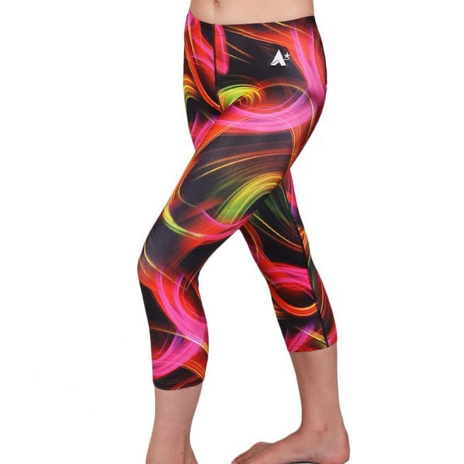 LG L129 Neon lights patterned leggings running gym leggings