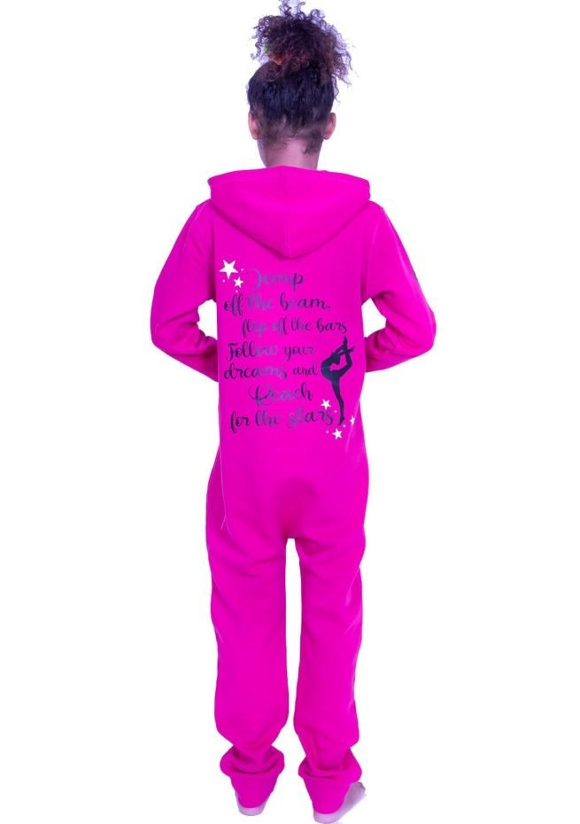 PTO 05 JOTB girls pink onesie with motivational print