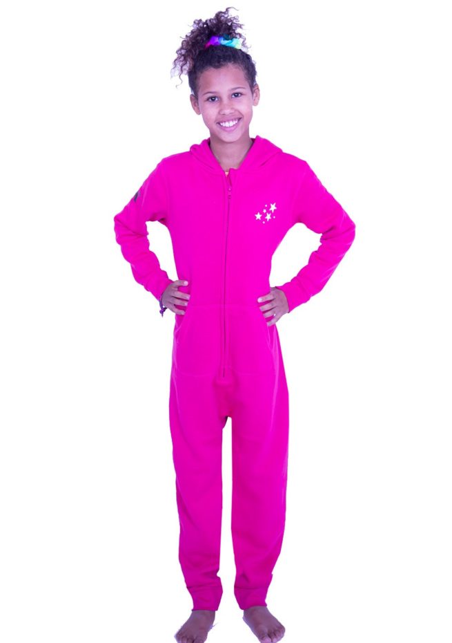 PTO 05 JOTB pink girls printed gymnastics onesie