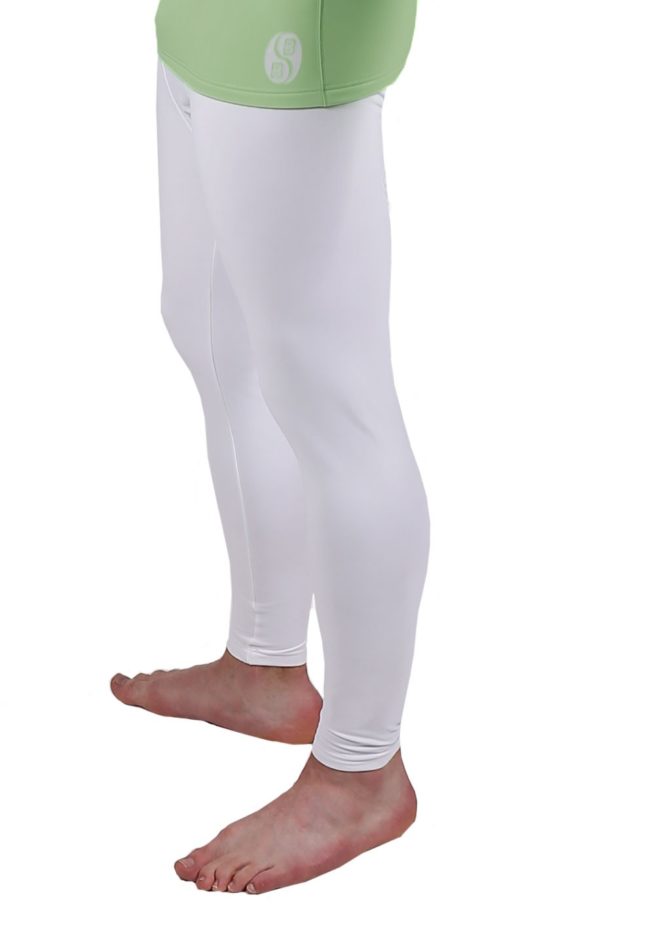 mens body barrier leggings white