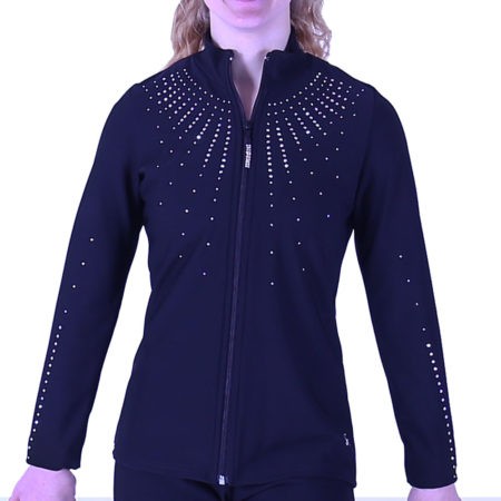 Black ladies jacket with diamante main