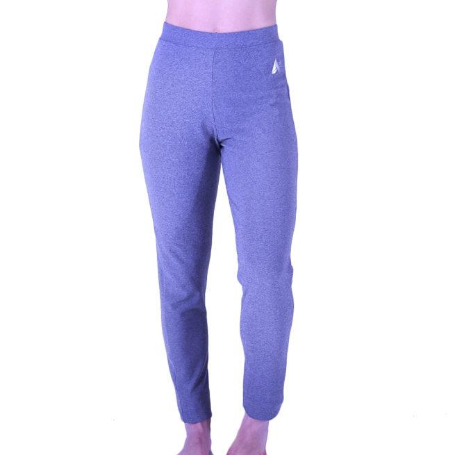 grey tapered leg tracksuit trousers ladies front
