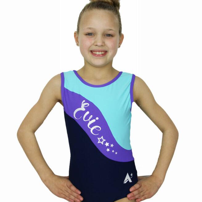 lycra training leotard personalised with name print