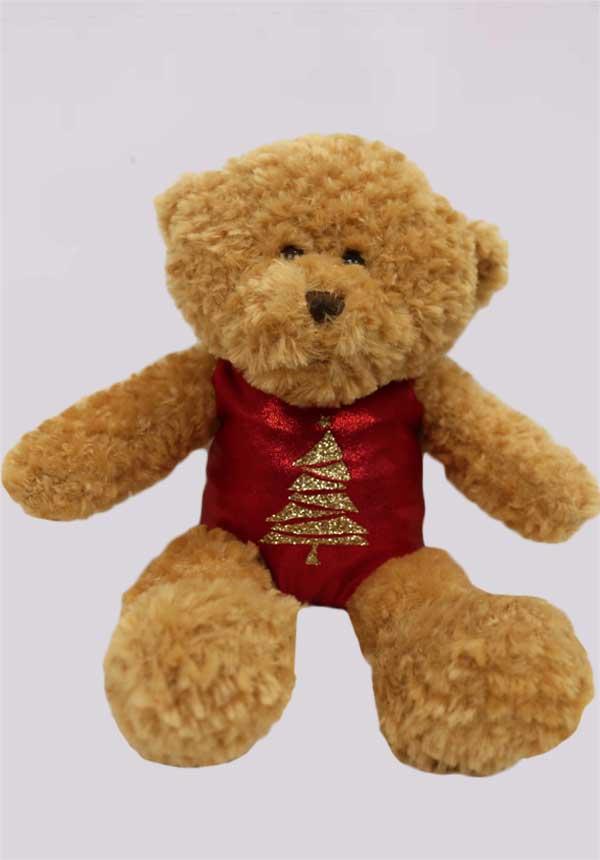 teddy in a leotard gymnastics christmas bear