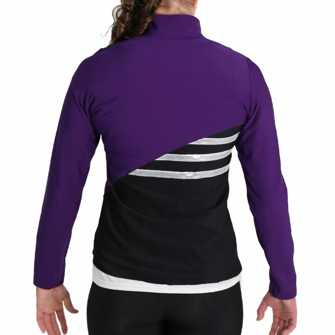 TS73 black and purple jacket back
