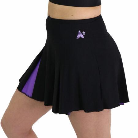 black and purple skort side