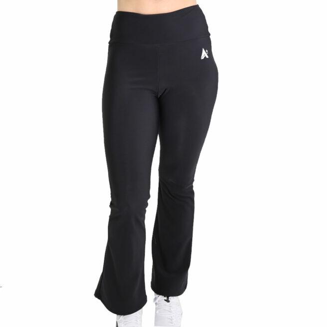 ladies flar sports tracksuit bottoms front