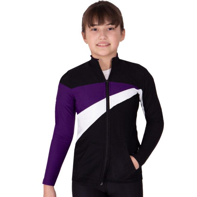 TS20 tracksuit jacket purple black and white