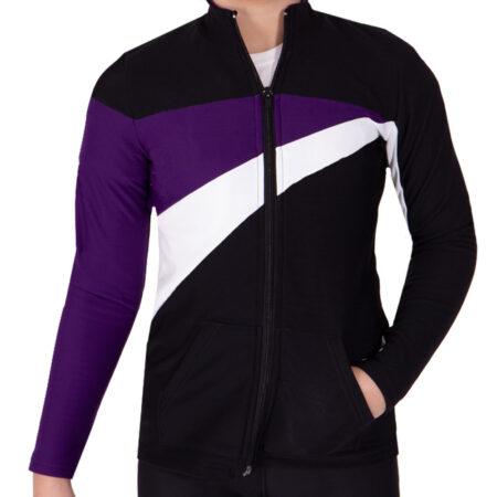 TS20 tracksuit jacket purple black and white main