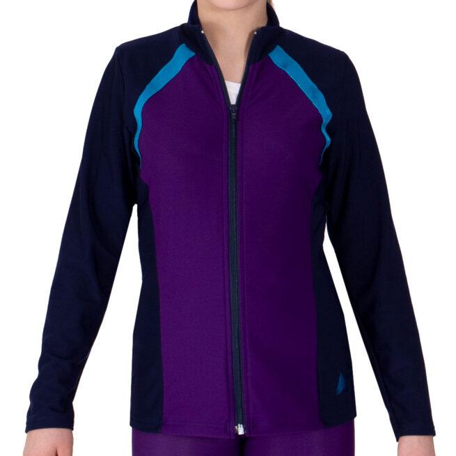 purple navy sports tracksuit jacket