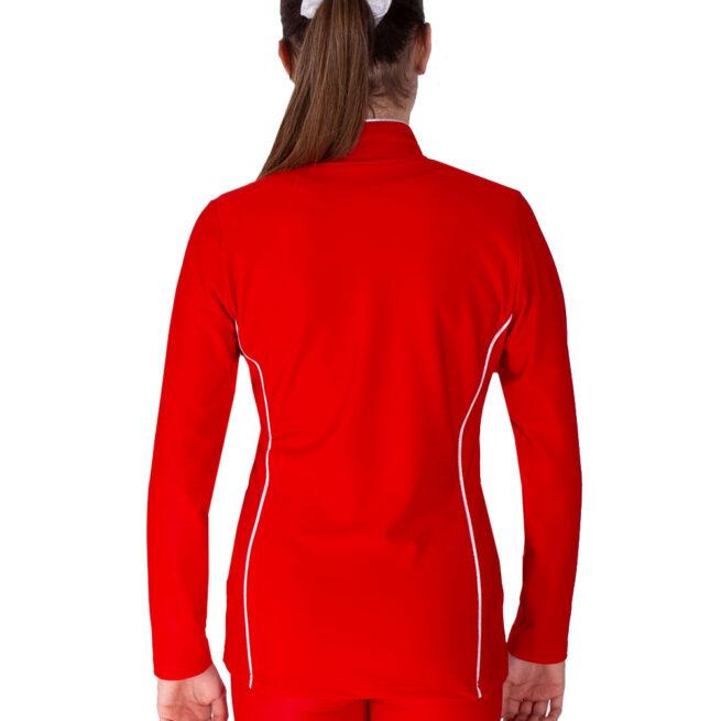 red ts12 jacket side tracksuit ladies back
